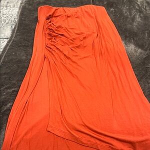 Novella Royale Asymmetrical Red brick Skirt